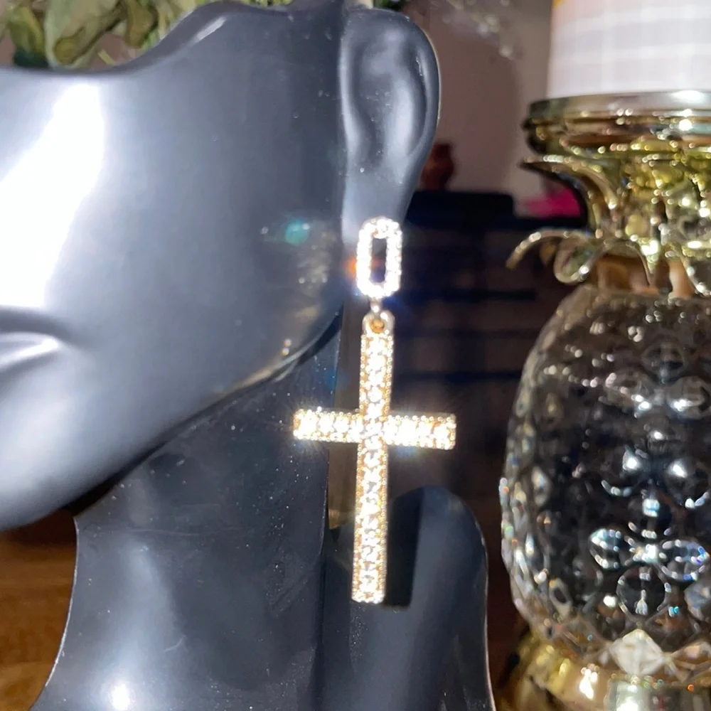 New Cross Dangle Earrings‎
